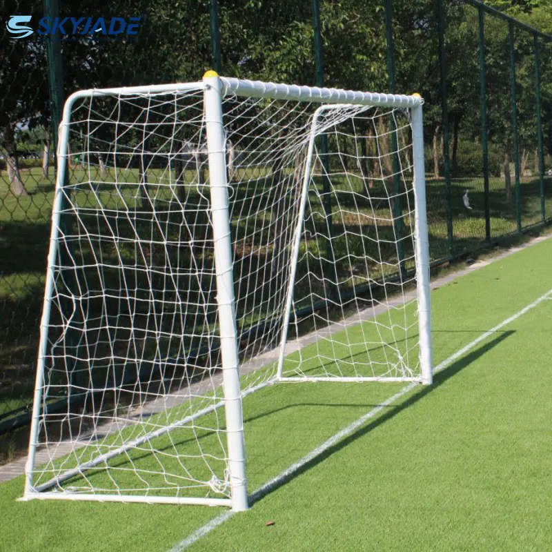 Professional High Quality 5-a-side Steel Soccer Goals High Air Retention Net Indoor Outdoor Training Equipment PVC Wheels Logo
