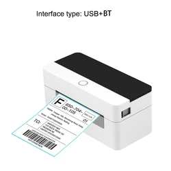 OWNFOLK Thermal Printing Barcode Portable thermal printer for 4X6 Printers to Stickers Bar Code Mini Label Printer