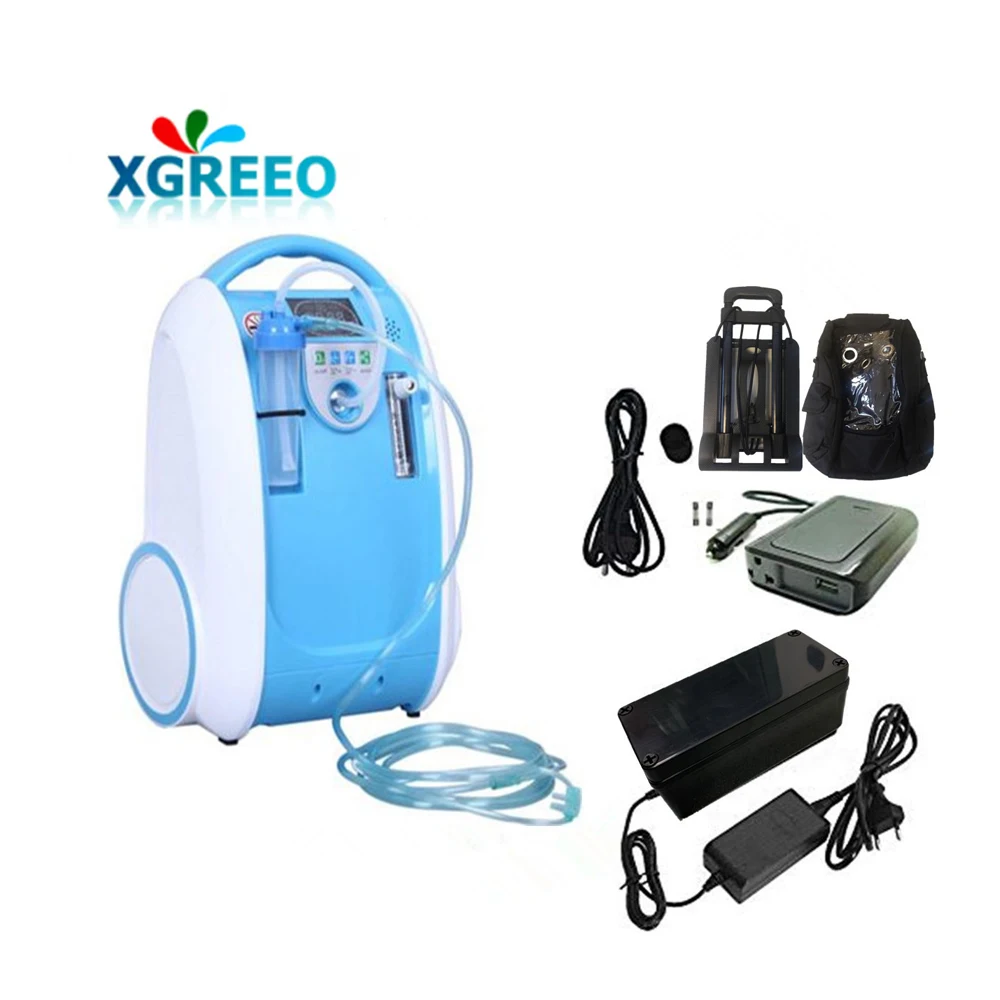 COXTOD 100% Original Battery Plug Use Oxygen Concentrator Generator with Carry Bag Trolley Car adaptor Oxygen Machine