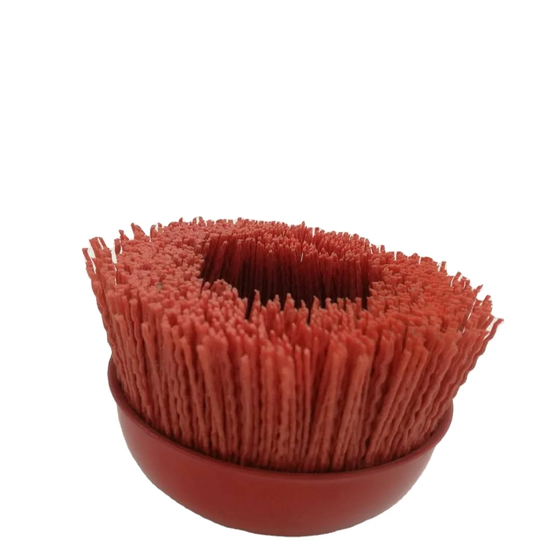 FMT  100mm m14*12 abrasive nylon  wire silicon carbide  abrasive nylon Dupont wire  cup brush