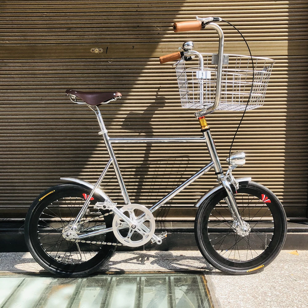 20 inch bike Single speed Retro Pet Bike fixie bike vintage sliver bicycle frame mini bicycle with sliver basket