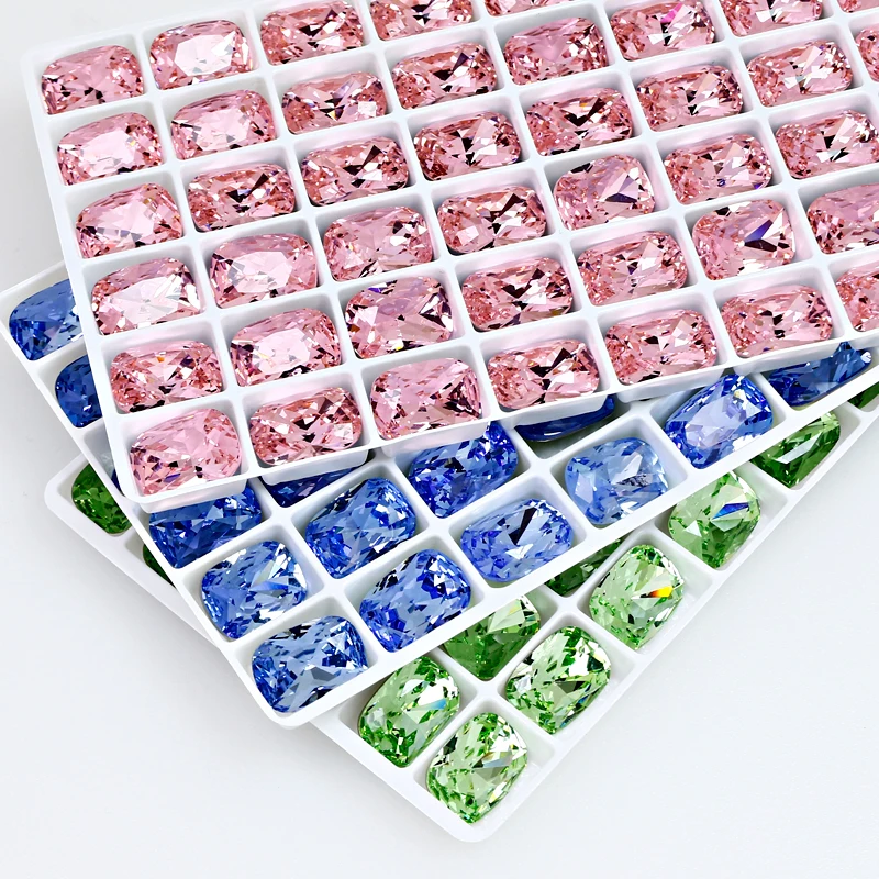 DZ-3128 Wholesale Fancy K9 Shaped Stone Pointback Crystal Beads for Decoration