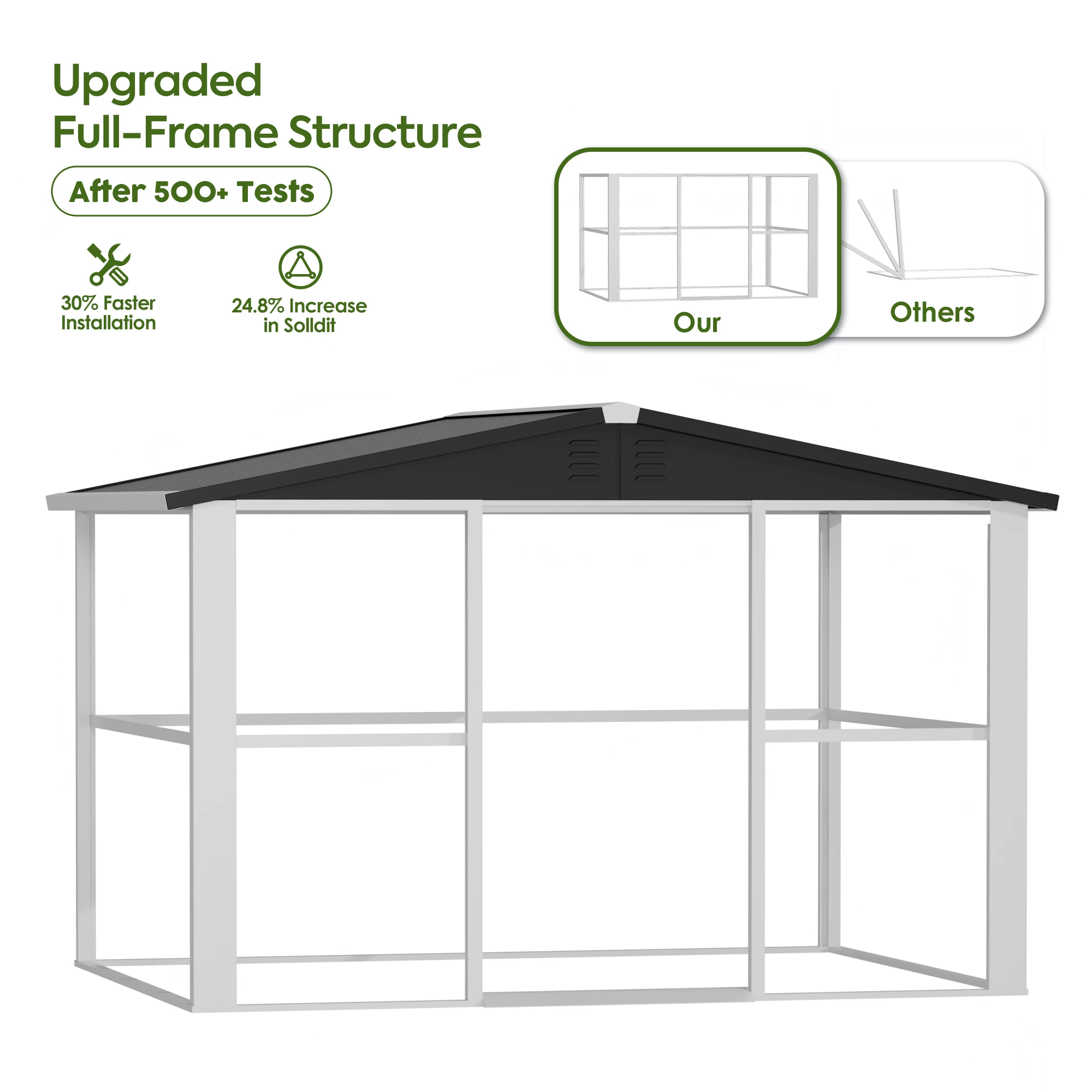 Outdoor 6*8ft Garden Utility Tool Storage Shed Metal Outside Storage Metal Shed