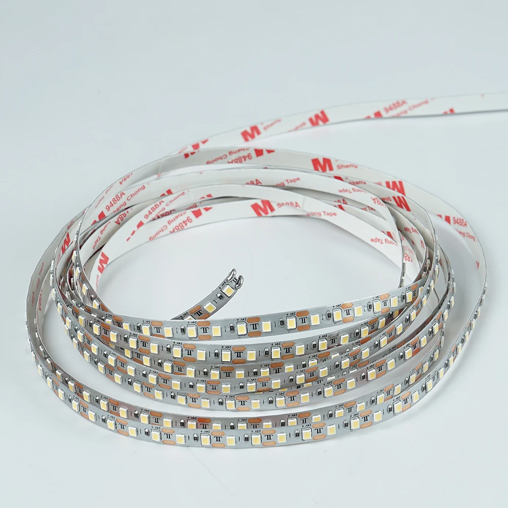 Hot selling 2024 flexible custom led strip FPCB luces ultra thin led strip Sliver 20m No Voltage Drop 24v 120LED lighting