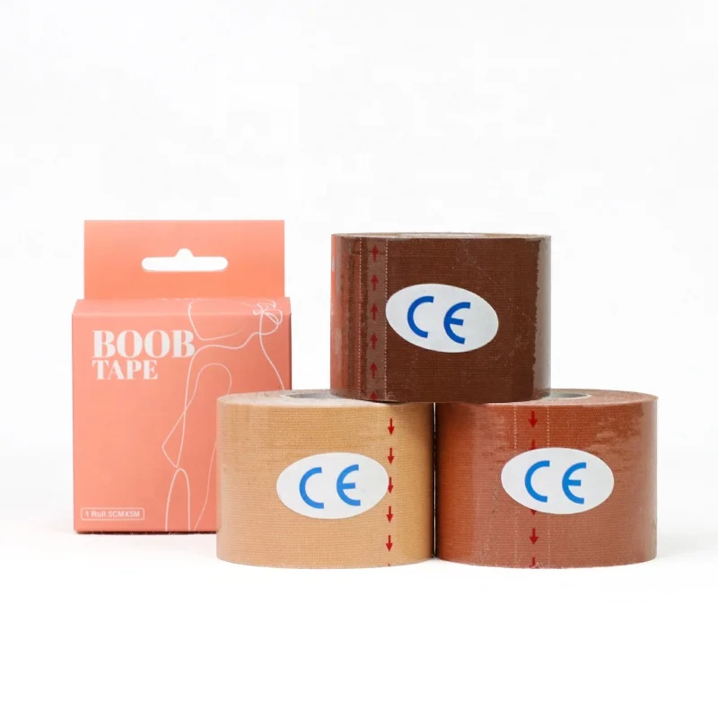 Aranea Wholesale Multi Color Waterproof Adhesive Breast Lift Bra Tape Boob Body Tape 5cm Bra Tape