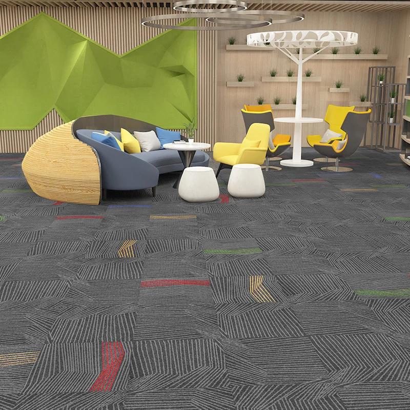 High Traffic Luxury Hotel Room Carpet Executive Office Floor Carpet Tiles Commercial 50x50 Modular Carpet Tiles For Office