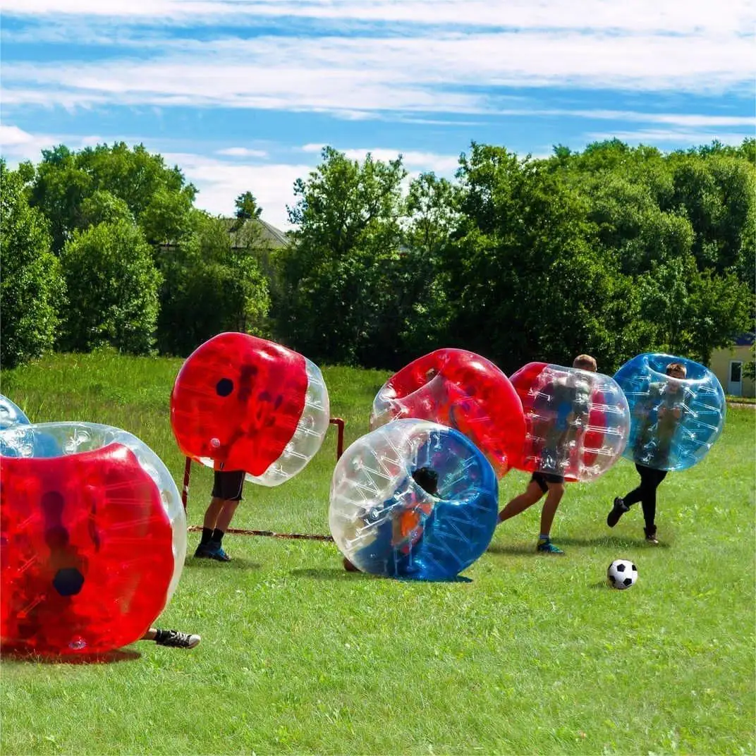 Factory custom high quality soccer bubble Inflatable Human Body Adult Bumper Bubble Ball clear football bubble ball