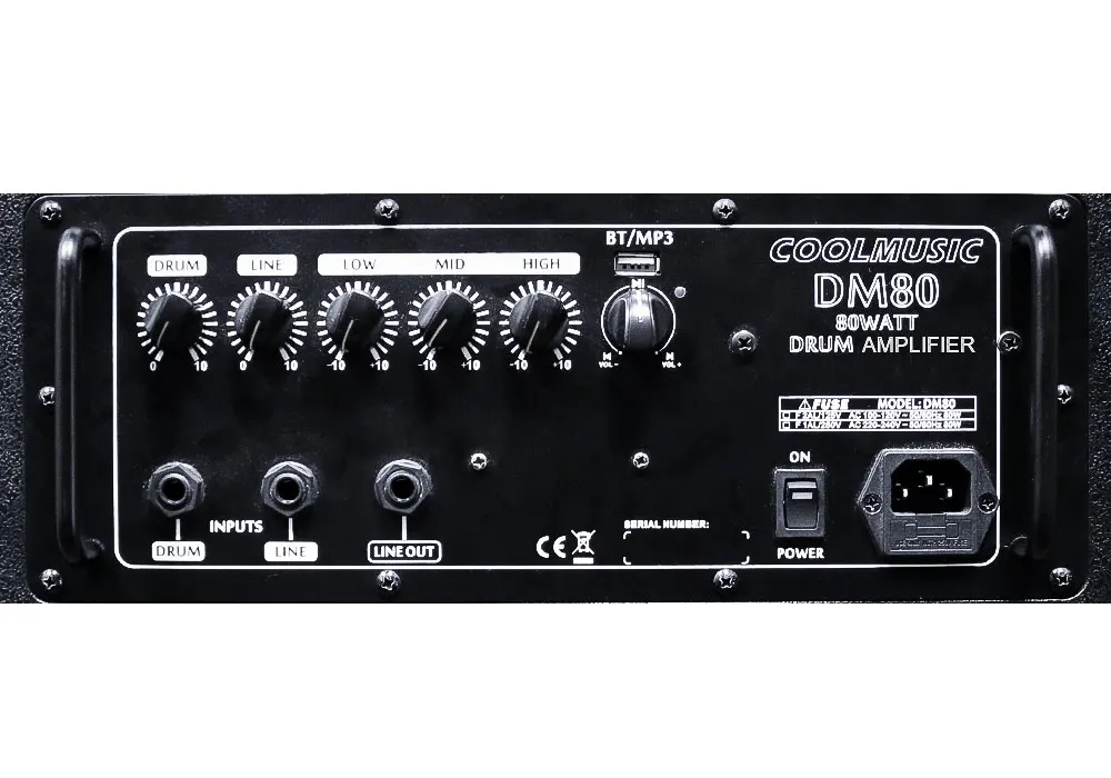 COOLMUSIC DM80 80 Watt Personal Monitor Amplifier Electric Drum Amplifiers