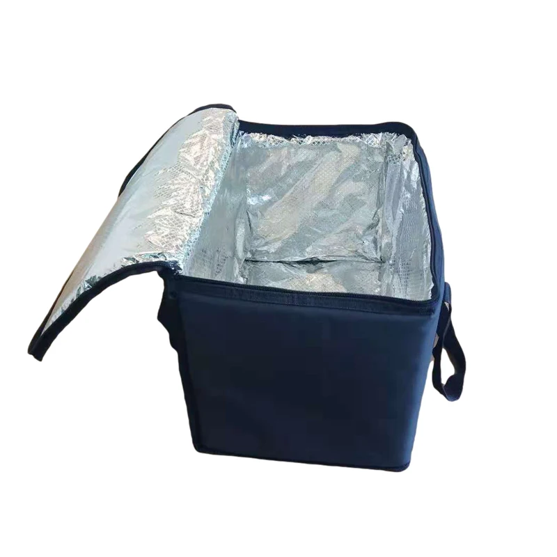 fresh vegetable meat delivery thermal insulation fabric for cooler bags 420D PVC large thermal lunch cooler insulated tote bag