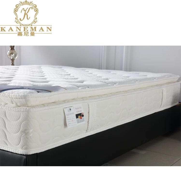 China manufacturer 10 inch Hybrid Colchones Queen size bed pocket coil spring mattress roll in box