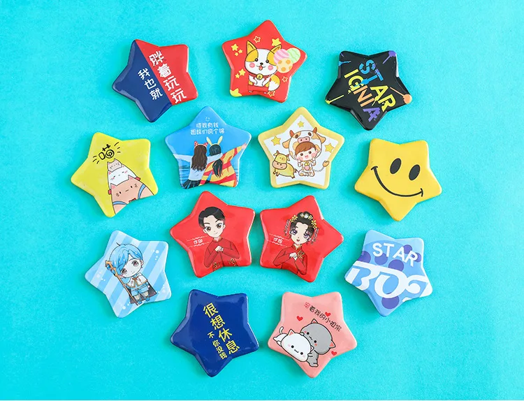 Make Your Own Design 25/32/44/58MM Cartoon Anime Printed Custom Pin Button Badges