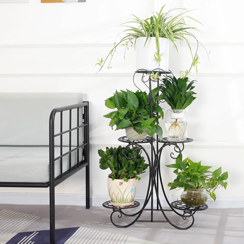 
China Best Selling Indoor Outdoor Metal Plant Rack Stand 
