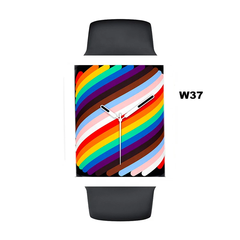 2021New w37 series 7 smartwatch women music heart rate answer phone fitness tracker outdoor for i wo ios android watch W37pro