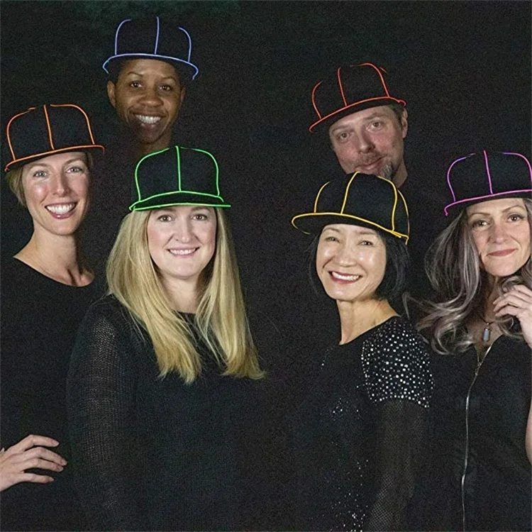 New Era Shiny Color Baseball Cap Light Up Snapback