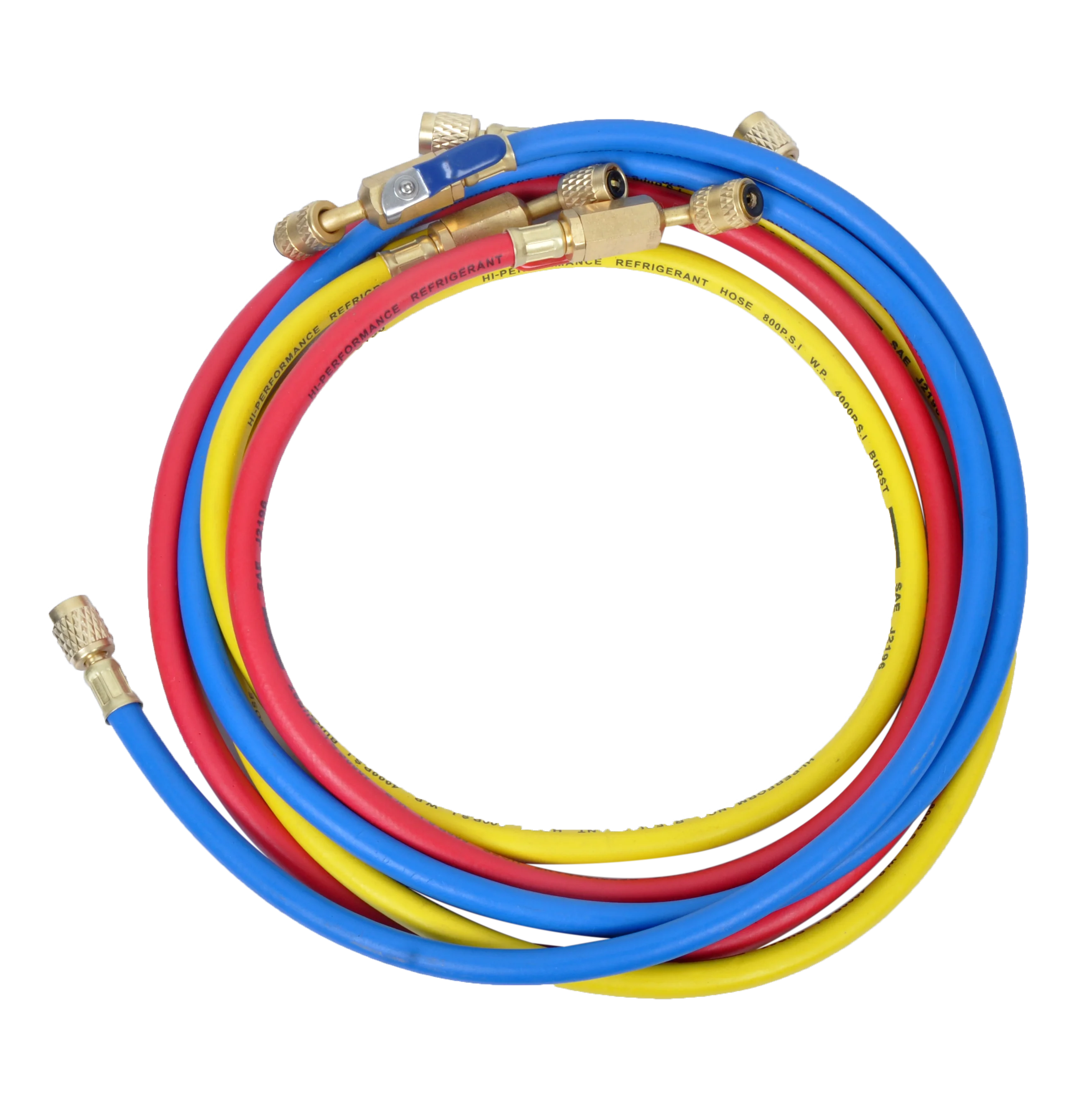 Высокопрочная Трехцветная трубка для хладагента/зарядный шланг для R410A, R32,