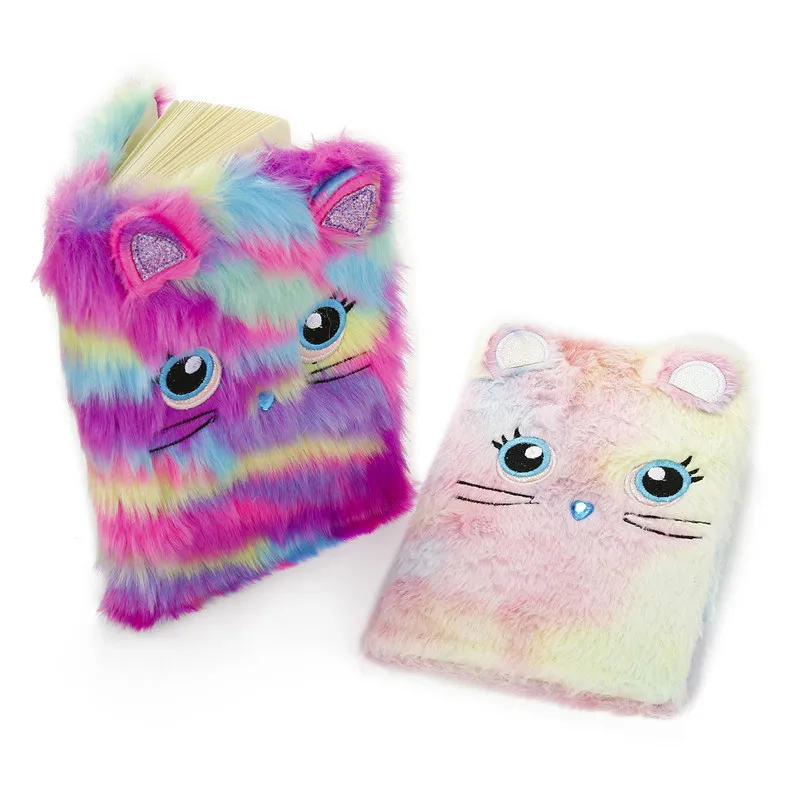 A5 Kawaii Stationery Notebook Cute Cartoon Plush Note Book School Supplies for Kids