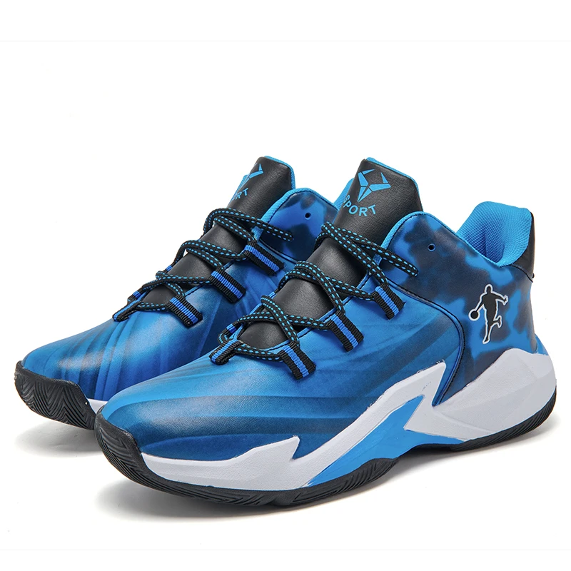 High Quality Durable Using Low Price PU Wholesale Man Basketball Shoes Rubber Sole