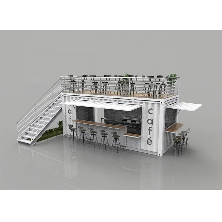 Prefab House Portable Cafe 20ft Contain Shipping Container Bar Container Coffee Shop