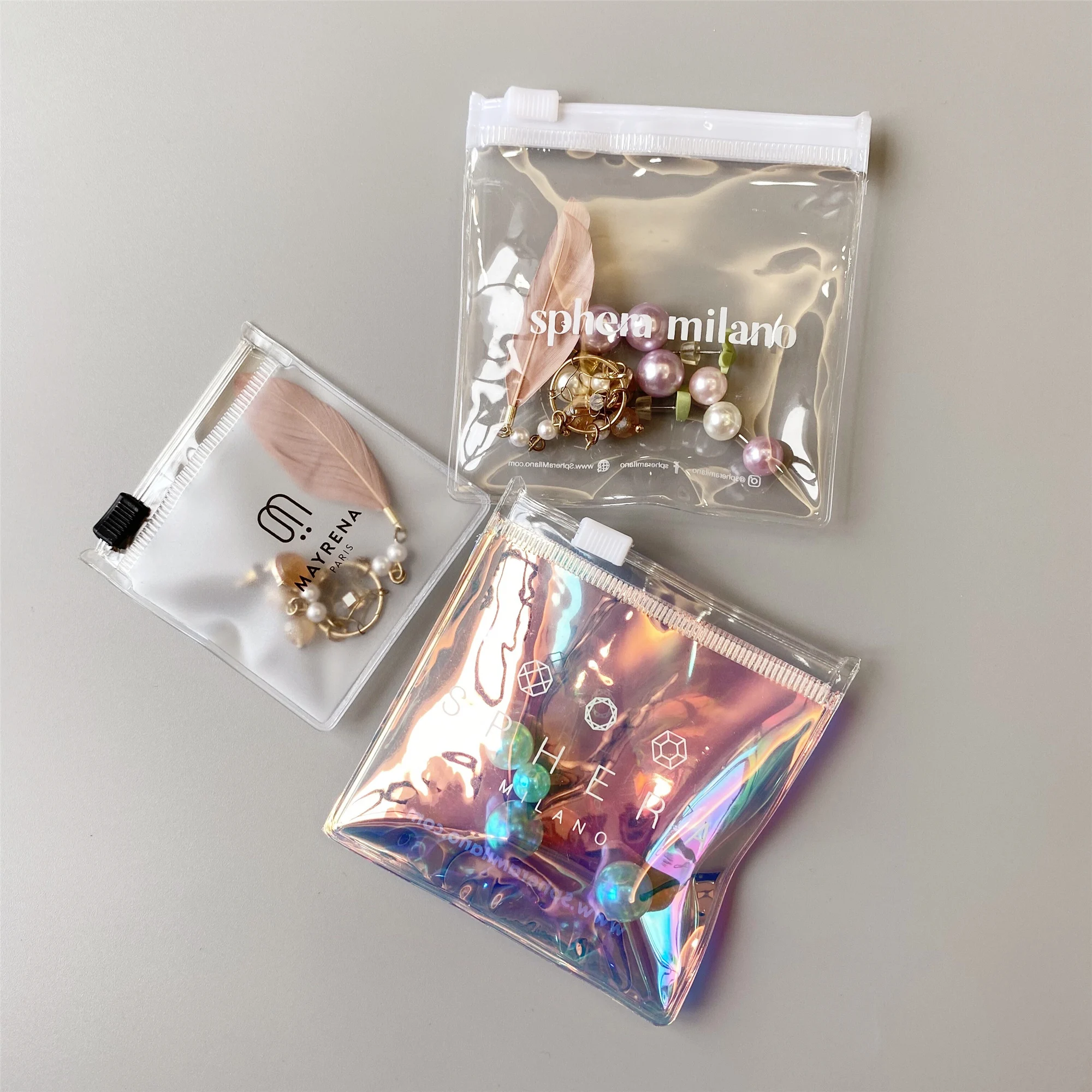 Factory sales, quality straight hair Small plastic bags Transparent small packing bag Used for packing jewelry and trinkets
