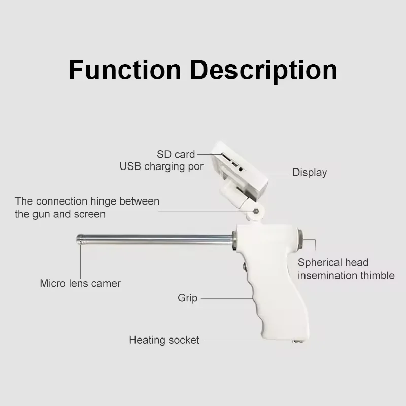 Visual Artificial Insemination Gun for Sheep Goat with LCD Screen 15 Million Pixels CE&ISO Animal Products in Farm
