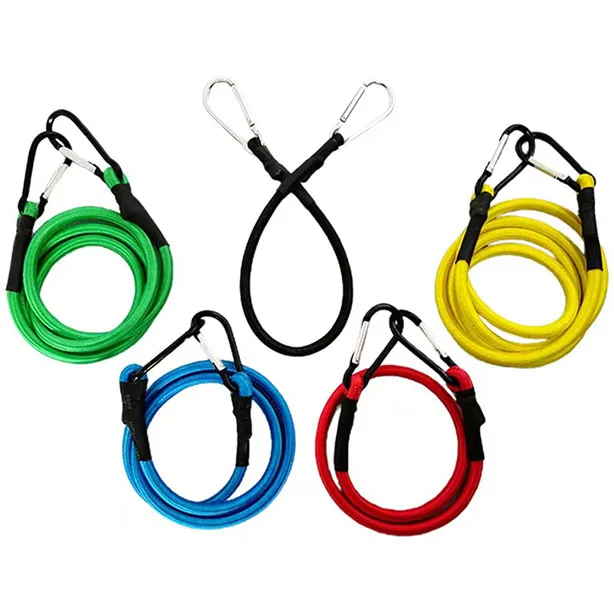 Высокопрочный эластичный шнур для банджи с карабином