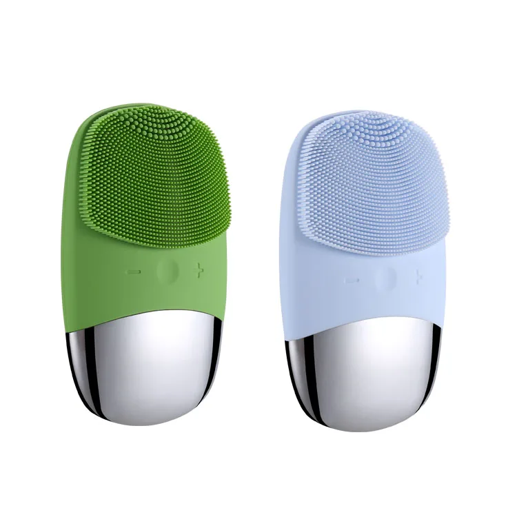 
2021 newest drop shipping waterproof IPX7 best electric face cleanser silicone face wash pad 