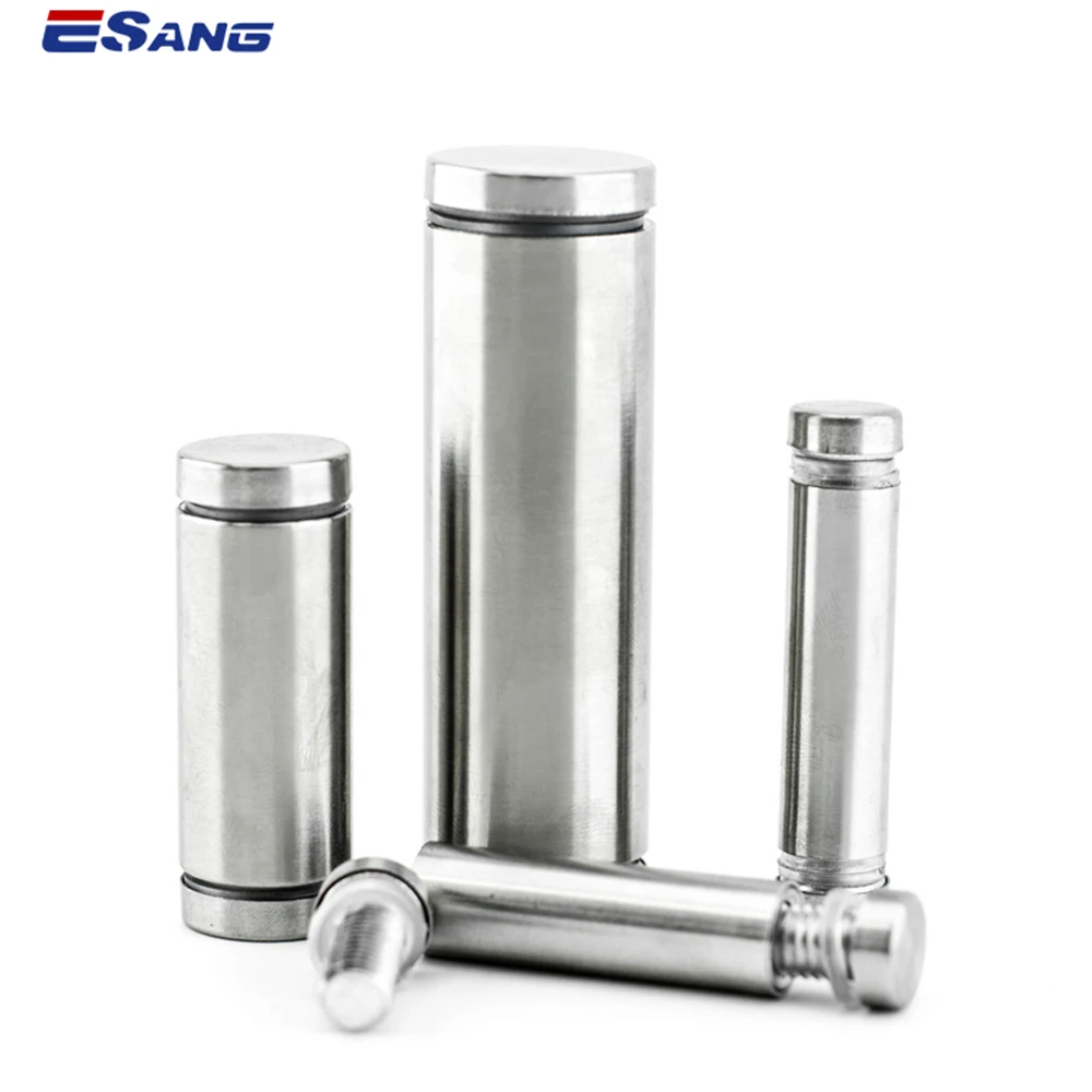 Индивидуальная реклама ESANG с двумя головками, противоударный винт SS304, 316 2205 стеклянные перила, фитинги