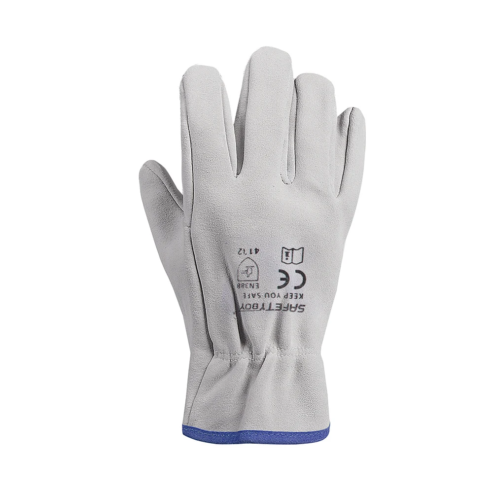 SAFETYBOY YL1930 Men General Glove Leather Driving Construction Industrial Working Gloves Breathable Soft Flexible Safety Gloves
