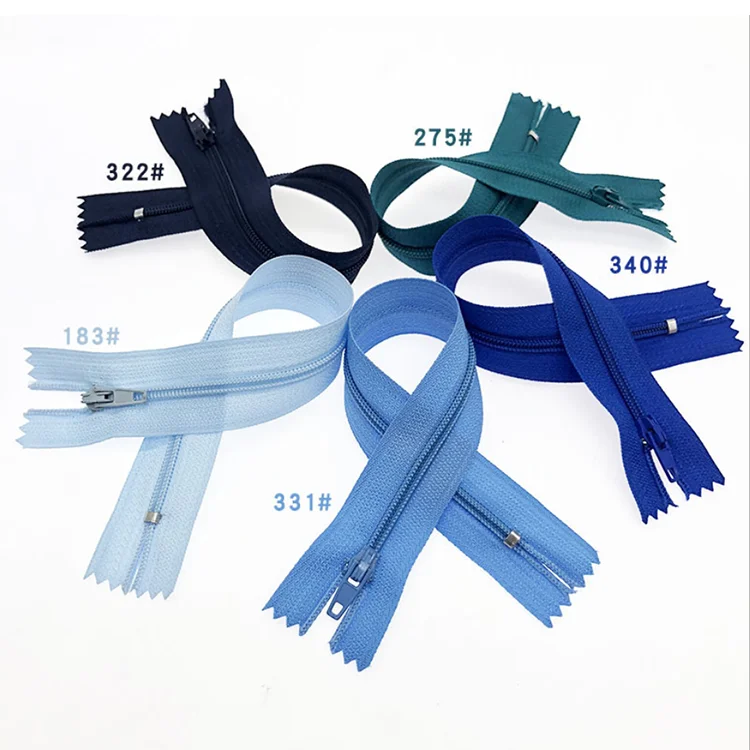 Wholesale FFY 3# 5# size zipper for garment manufacturing bags custom zipper plastic zipper