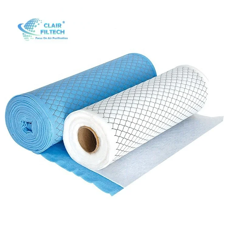 New Air Conditioning Wholesale Metal Mesh Polyester Synthetic Fibre G4 Pre Pleated Air Filter Media Roll