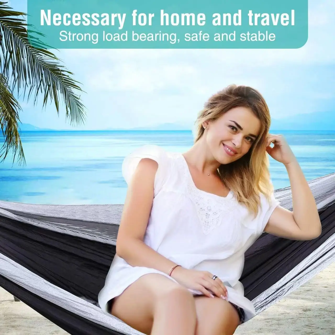 NPOT High Quality 210T outdoor hiking Nylon Portable swing hanging Parachute Camping Nylon Tent Hammock