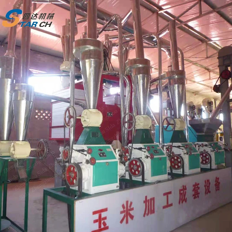 20 Tons Corn Flour Mill Machinery Electric Wheat Grinder Flour Mill Machine