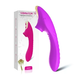Hottest Design rechargeable dual motors 9 speed female c-spot sucking clitoral vibrators