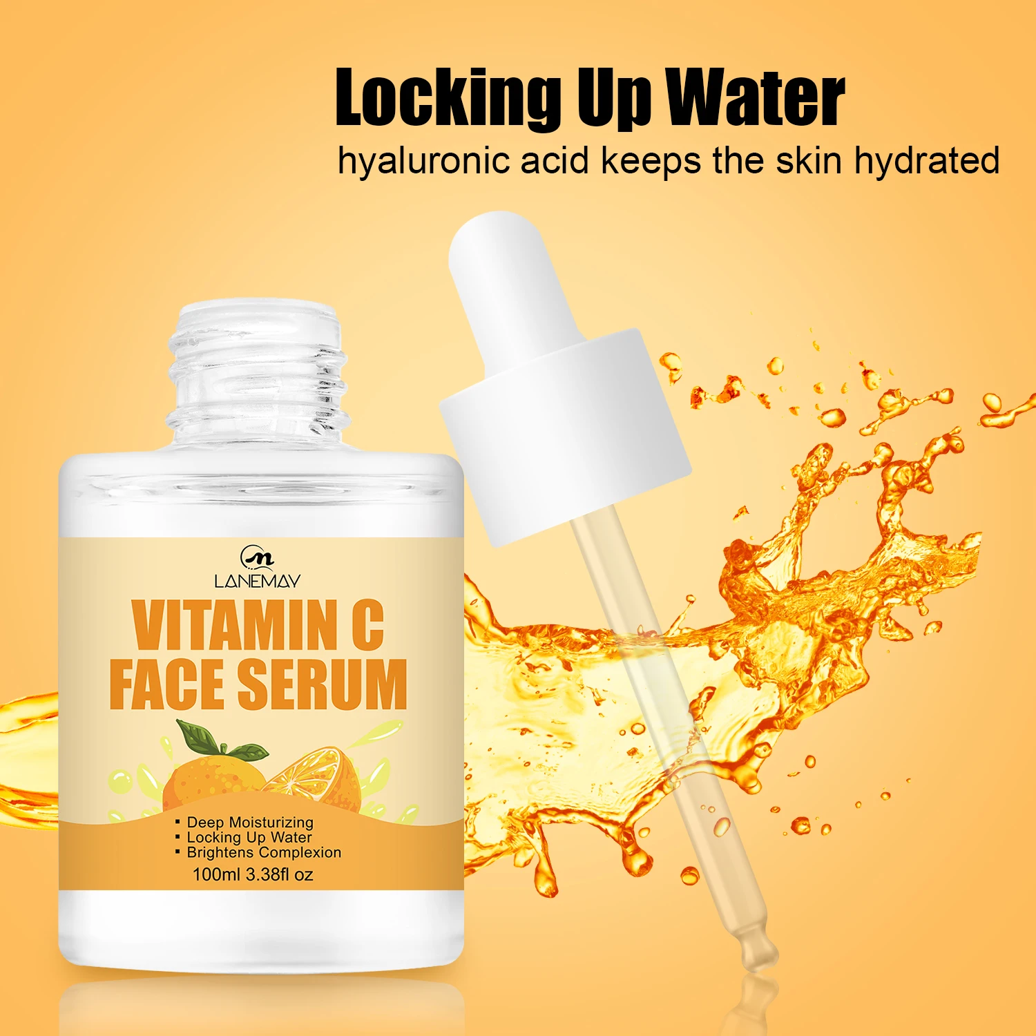 Factory Price Travel Size Face Care Collagen Anti Aging Wrinkle Dark Spots Removal Serum Facial Vitamin C Serum
