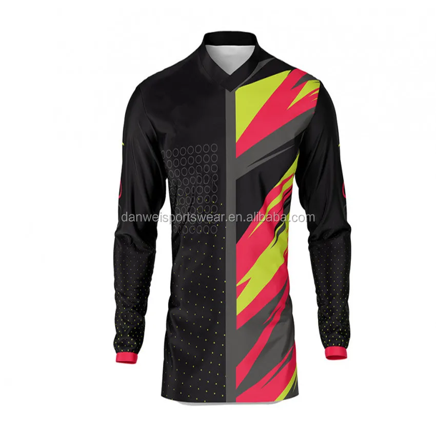 
Get half half design printing customize your own motocross jersey 