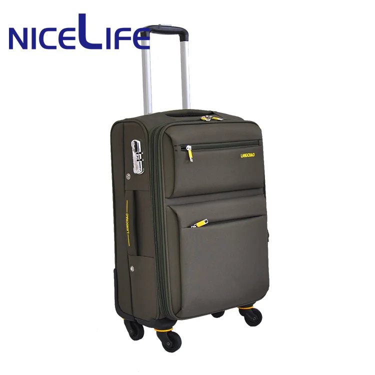Polyester Nylon travel trolley bag EVA LUGGAGE carry on luggage