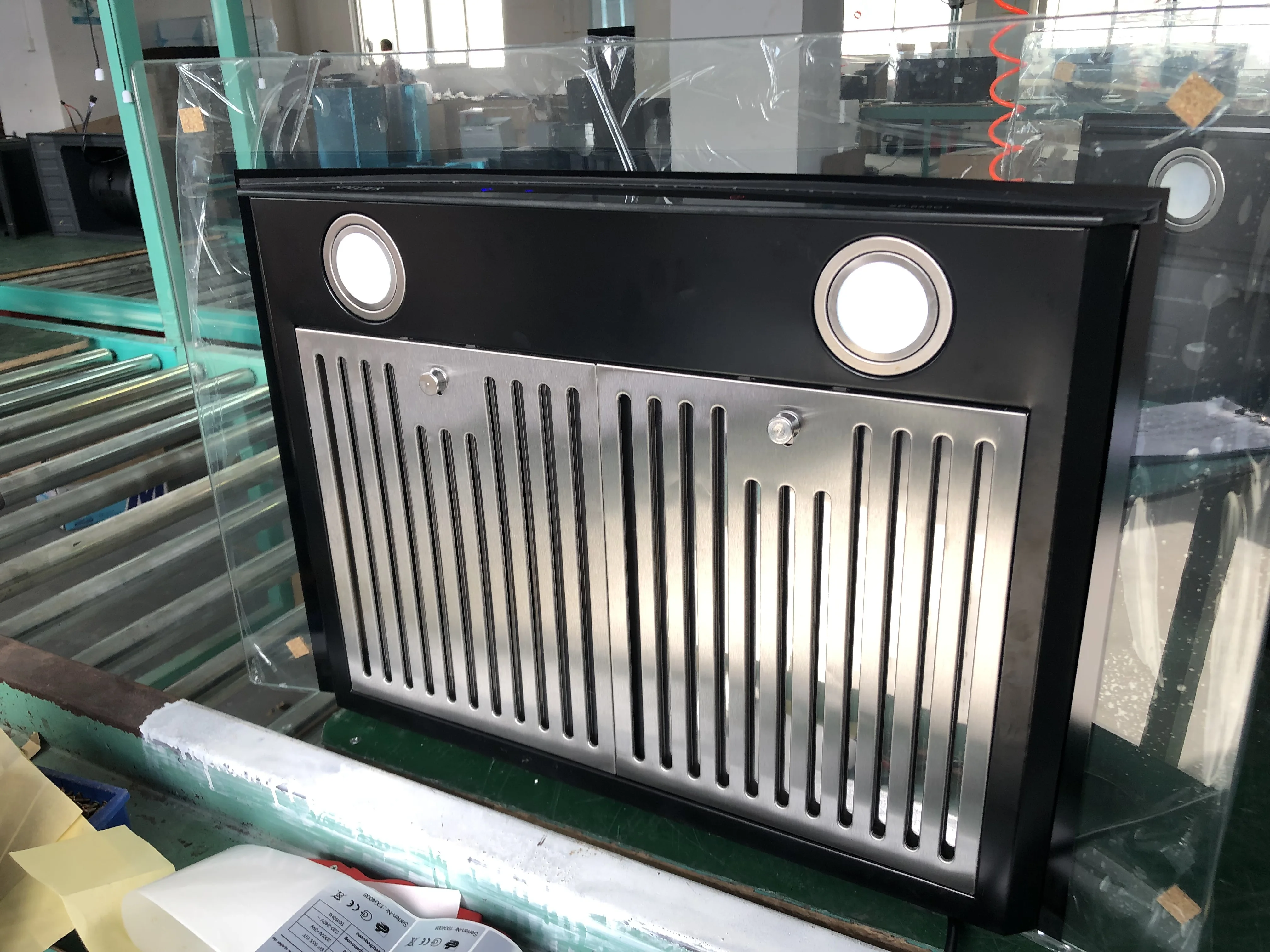 Большой поток воздуха 600 мм ультратонкая вытяжная вытяжка Nexstyle с сенсорным выключателем кухонная вытяжка для дымохода