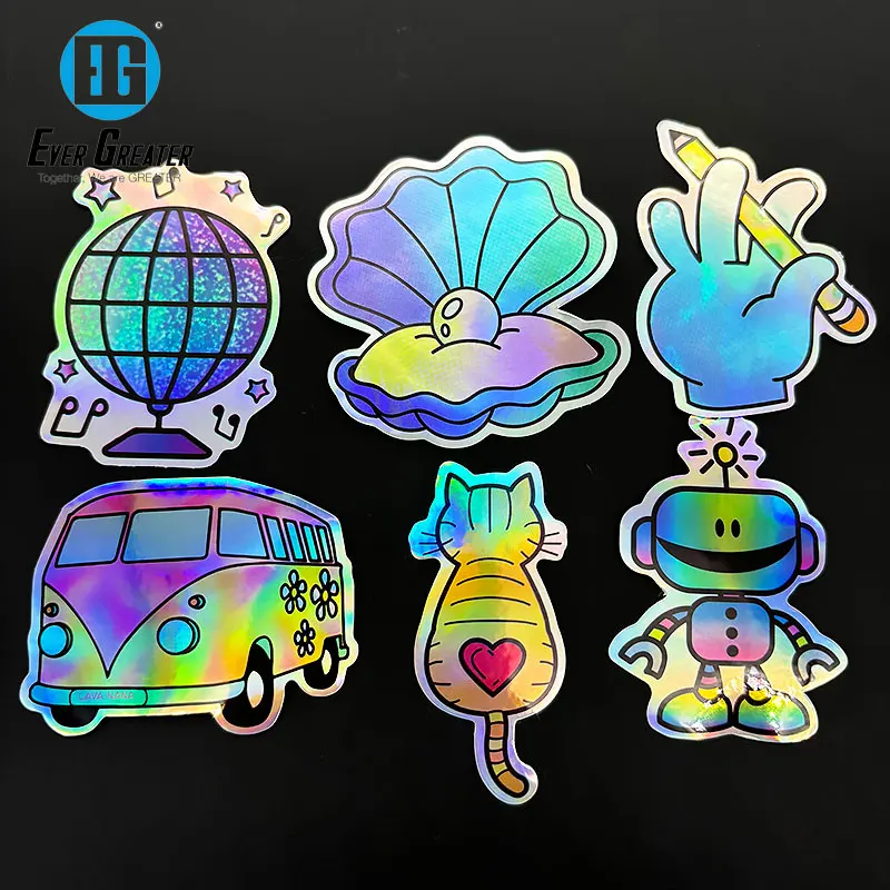Unique Custom Sticker Set Personalized Laser Printed Cartoon Designs Wholesalers High Quality Custom Decorative Stickers