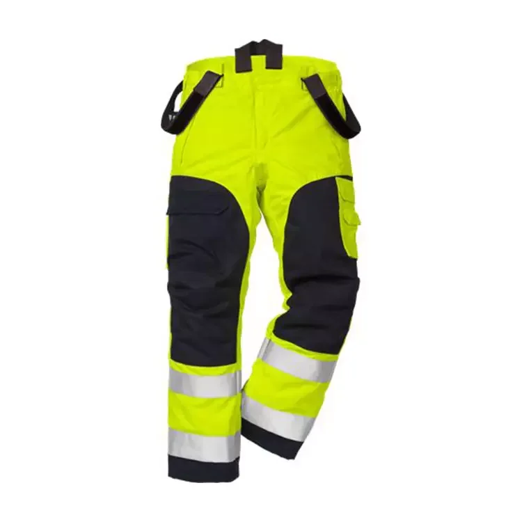 Hi Vis Reflective Waterproof Workwear Safety Traffic Workwear Pants with High Visibility Reflective Tape