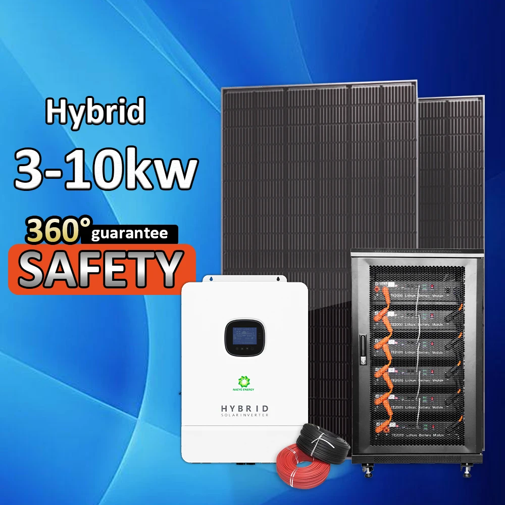 Germany Warehouse All in one 5000w Solar Panels 8kw 10kw Solar System Model Hybrid Grid 5000Watt Full Set System