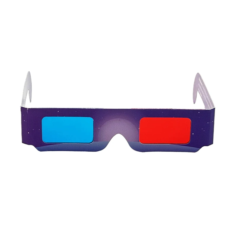 Cheap Price anaglyph 3d glasses Custom Design Red Blue 3D Paper Glasses for TV DVD video and Promotional Gifts