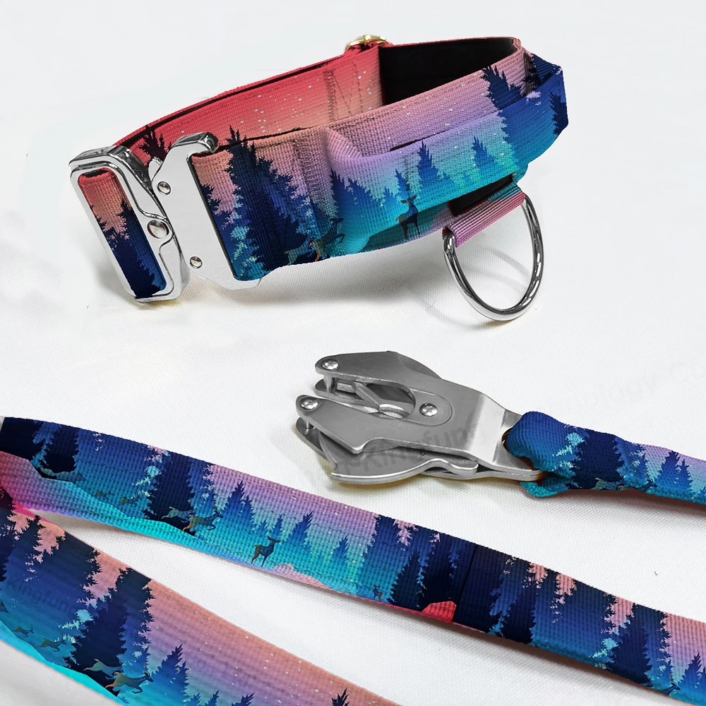 Taktisch Hundehalsband Verstellbar mit Kontrollgriff coleiras para caes grandes нейлоновый Тактический собачий ошейник