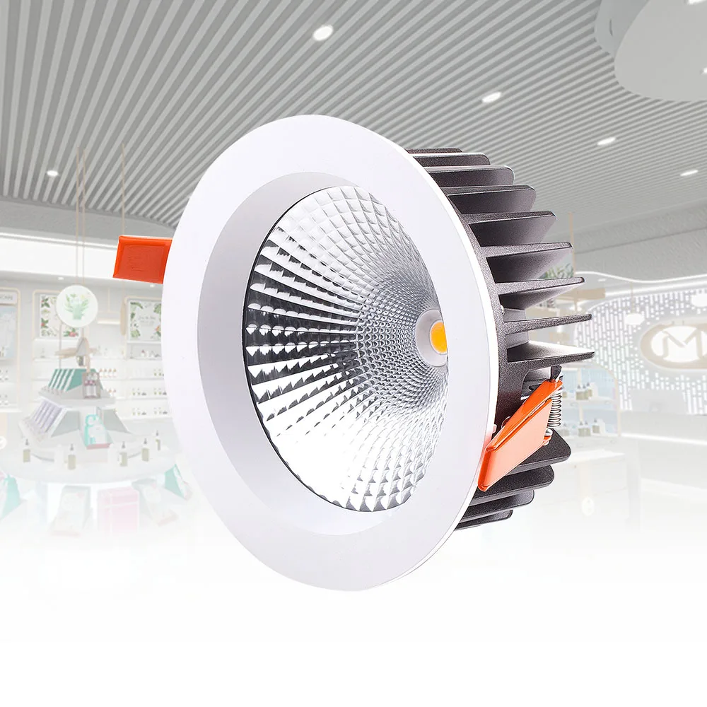 LEDdownlight COB13w cutout90-95mm Ac200-240Vinput mounted round spotlight 12w led downlights
