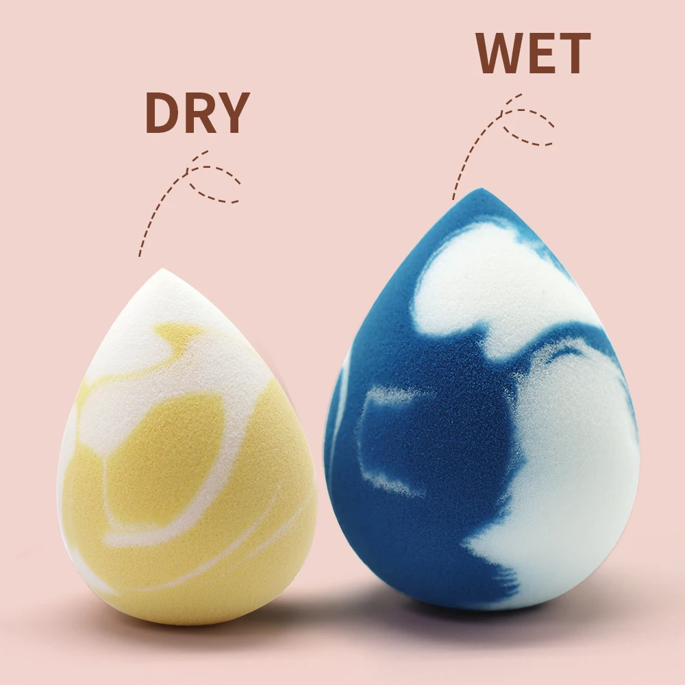 Yally washable latex free beauty make up sponge blender marble makeup sponge