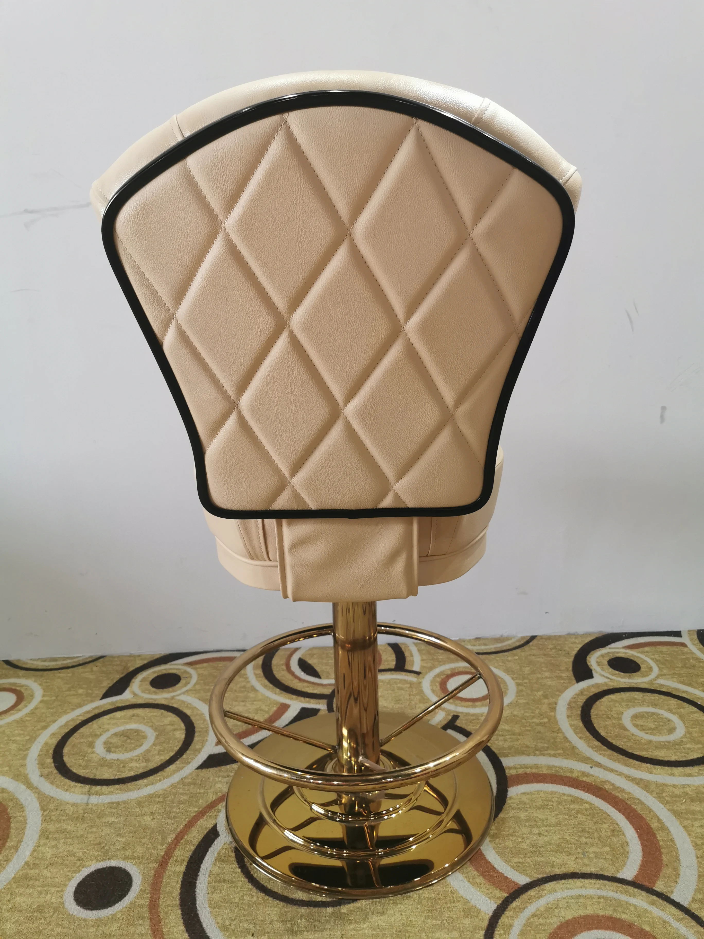 metal leg fixed casino chair  swivel seating for casino slot machine used