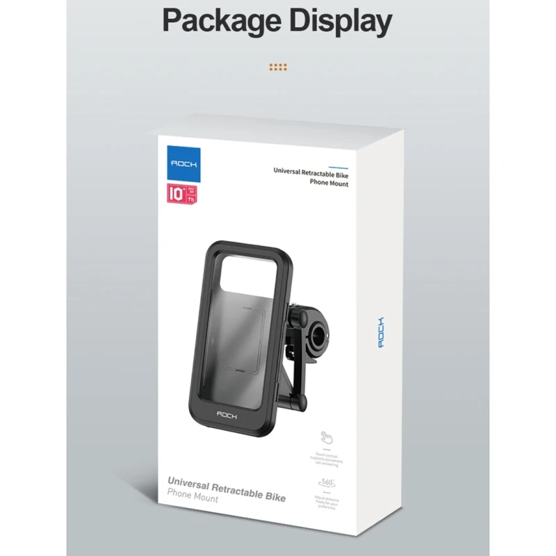 Manufacturer OEM Service Touch Screen Waterproof Mobile Phone Holder for 4.5-6.7 inch Mobile Phone MTB Parts Bike Accessories