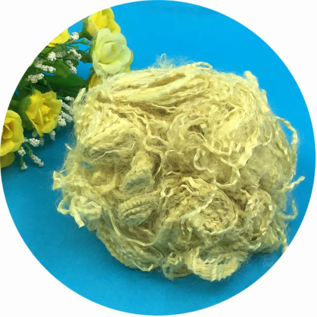 Golden yellow 1.5d para flame retardant para aramid fiber for spinning mills