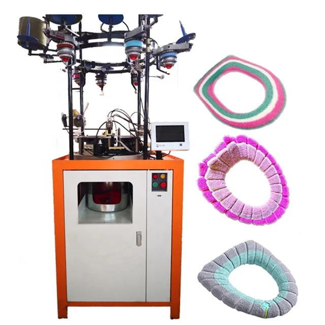 Toilet seat protect terry knitting machine
