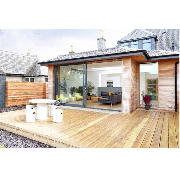 Florida Approved Hurricane Impact Thermal Break Double Large Glass Aluminum Sliding Doors