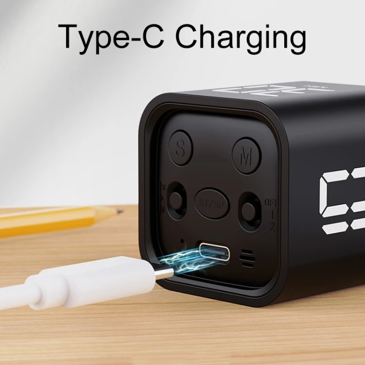 Mini F4 Study Timer Kitchen Cooking Countdown Reminder Multifunctional Digital Alarm Clock